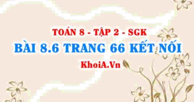 Bài 8.6 trang 66 Toán 8 Kết nối tri thức Tập 2